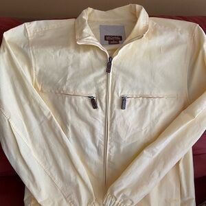 Men’ jacket Michael Kors light yellow size M zipper long sleeve